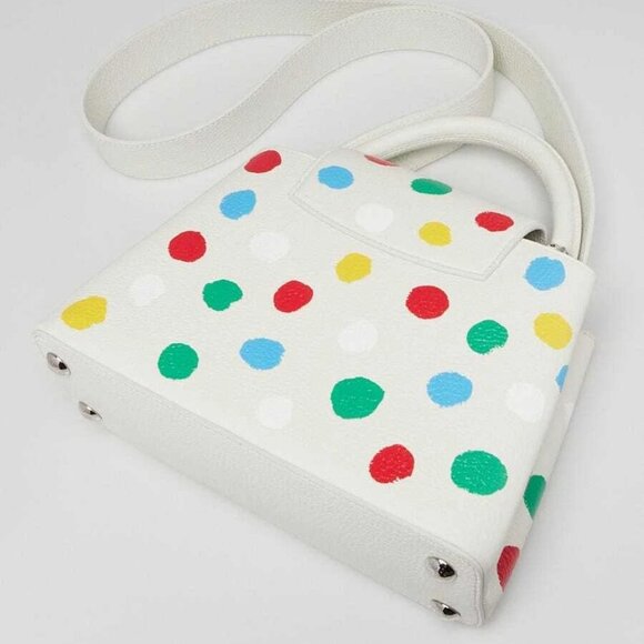 Louis Vuitton x YK White/Multicolor Taurillon Leather Capucines BB Bag - Picture 3 of 12